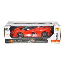 Carro Controle Remoto Sem Fio Sport Recarregável Vermelho Carro Controle Remoto Sem Fio Sport Recarregável Vermelho