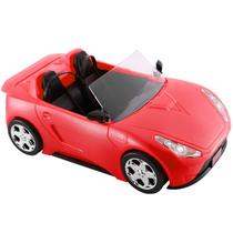Carro conversível KeepRunning vermelho para bonecas com cintos de segurança Carro conversível KeepRunning vermelho para bonecas com cintos de segurança