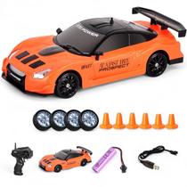 Carro Corrida De Controle Remoto Drift Rodas Extras 4X4 Rc