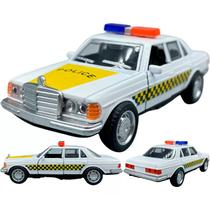 Carro da Policia Branco em Miniatura McFive Die-Cast Model 1981 Escala 1:32 6832-33 - Dorémi