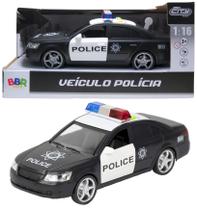 Carro da Policia c/ Som e Luz e Fricção - Mega City - BBR Toys