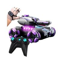 Carro De Acrobacias RC De 4-6 Rodas, Robô Tanque Transformável Com Luz LED Para Meninos E Meninas, Carro De Acrobacias RC De 4-6 Rodas, Robô Tanque Transformável Com Luz LED Para Meninos E Meninas,