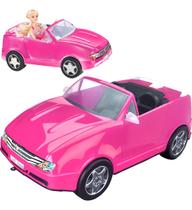 Carro de Boneca Conversivel Rosa 2 Lugares 37cm Apolo