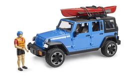 Carro de brinquedo Bruder Jeep Wrangler Rubicon Unlimited com caiaque 1:16 Carro de brinquedo Bruder Jeep Wrangler Rubicon Unlimited com caiaque 1:16