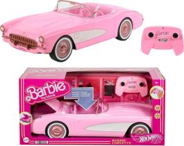 Carro de brinquedo com controle remoto Hot Wheels Barbie RC Corvette
