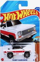 Carro de brinquedo diecast Hot Wheels '75 Chevy Blazer Custom branco 1:64