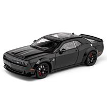 Carro de brinquedo Dodge Hellcat escala 1/24 com som e luz para meninos