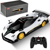 Carro de brinquedo elétrico - veículo de corrida Pagani Zonda R em escala 1:24, série de carros RC de 2,4 GHz (branco)