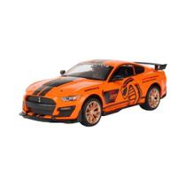 Carro De Brinquedo Em Escala 1:24 Mustang Shelby GT500 Em Metal Fundido Com Som, Luz E Portas