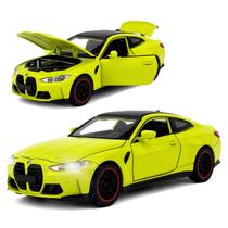 Carro de brinquedo em metal fundido MGrayer M4 16 cm com som e luz, 4 portas Carro de brinquedo em metal fundido MGrayer M4 16 cm com som e luz, 4 portas