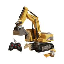 Carro De Brinquedo Escavadora Grande Com Controle Remoto Para Meninos, Veículo Elétrico De