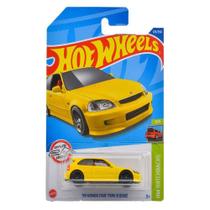 Carro de brinquedo Hot Wheels 2022 '99 Honda Civic Type R EK9 Amarelo Carro de brinquedo Hot Wheels 2022 '99 Honda Civic Type R EK9 Amarelo
