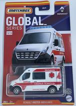 Carro de brinquedo Hot Wheels Matchbox Renault Master Ambulância Branco Carro de brinquedo Hot Wheels Matchbox Renault Master Ambulância Branco