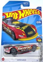 Carro de Brinquedo Hot Wheels Supercharged 211/250 Vermelho Carro de Brinquedo Hot Wheels Supercharged 211/250 Vermelho