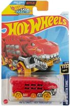 Carro de Brinquedo Hot Wheels Transportador T-Rex Vermelho 1:64