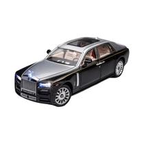 Carro De Brinquedo Infantil Em Escala 1/24 Rolls Royce Phantom Limousine De Liga De Zinco Com
