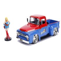 Carro de brinquedo Jada Toys DC Comics Bombshells Supergirl e Ford F100 1956