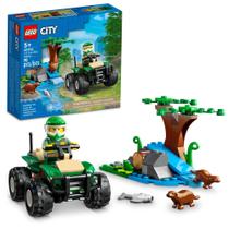 Carro de brinquedo LEGO City ATV e Otter Habitat 60394 para crianças a partir de 5 anos