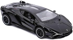 Carro de brinquedo modelo de metal Lamborghini Sian FKP37 com luz e som