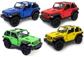 Carro de brinquedo modelo fundido sob pressão KinSmart Jeep Wrangler Rubicon Carro de brinquedo modelo fundido sob pressão KinSmart Jeep Wrangler Rubicon