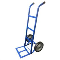 Carro De Carga Em Aço 180kg Pneu Maciço 18a Azul Metalosa Carro De Carga Em Aço 180kg Pneu Maciço 18a Azul Metalosa