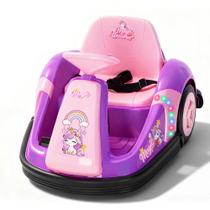 Carro de Choque ALPHAKIDS 12V Controle Remoto Rosa/Roxo Carro de Choque ALPHAKIDS 12V Controle Remoto Rosa/Roxo