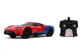 Carro de controle de rádio Jada Toys Marvel Spider-Man 2017 Ford GT 1:16 Carro de controle de rádio Jada Toys Marvel Spider-Man 2017 Ford GT 1:16