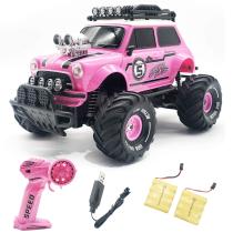 Carro de controle remoto 10Leccion 2,4 Ghz rosa para meninas com baterias