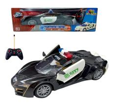 Carro de Controle Remoto 7 Funções Com Luz Special Force Preto Art Brink