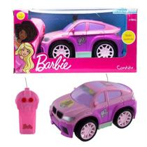 Carro De Controle Remoto Barbie 3 Funções Candide 1829