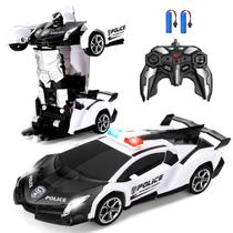 Carro de Controle Remoto Blackma Transform Robot com Luzes LED