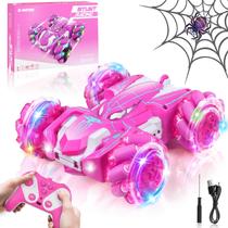 Carro de controle remoto Dolanus Spider para crianças de 3 a 13 anos rosa