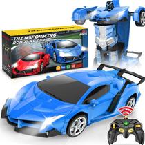 Carro de controle remoto Dolanus Transform Robot RC 5-7 anos