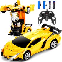 Carro de controle remoto Dolanus Transform Robot RC com baterias