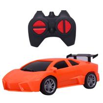 Carro de Controle Remoto Esportivo Com Luz Volante Laranja Escala 1:24 Castela Carro de Controle Remoto Esportivo Com Luz Volante Laranja Escala 1:24 Castela