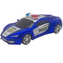 Carro de Controle Remoto Ferrari Polícia de Elite - Toys & Toys Azul 6674 Carro de Controle Remoto Ferrari Polícia de Elite - Toys & Toys Azul 6674