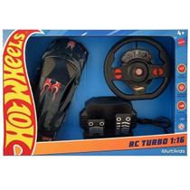 Carro de Controle Remoto HOT Wheels Turbo Preto Multikids Carro de Controle Remoto HOT Wheels Turbo Preto Multikids
