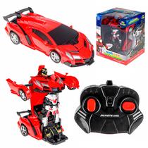 Carro De Controle Remoto Infantil Robô-Car Titanium Brinquedo Que Vira Robô