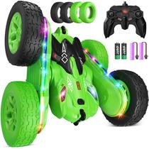 Carro de controle remoto Jimdella RC Cars 360 Flips Stunt Green Carro de controle remoto Jimdella RC Cars 360 Flips Stunt Green