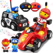 Carro de controle remoto Lehoo Castle Police & Race for Toddler