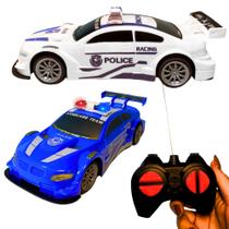 Carro De Controle Remoto Policial Brinquedo Menino Infantil