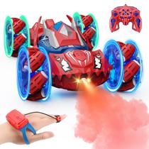 Carro de controle remoto Qryselen RC Cars 360 Flip 2,4 Ghz 4WD vermelho