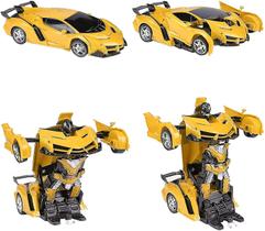 Carro de controle remoto RC Transformer Robot Car com rotação de 360