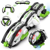 Carro de controle remoto Ropwol 2024 Snake 360 Rolling com LED 2 baterias