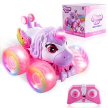Carro de controle remoto SUMEAUT Unicorn Monster Trucks para meninas