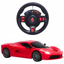 Carro de Controle Remoto Super Car Com Luz Volante Vermelho Esportivo - Castela Carro de Controle Remoto Super Car Com Luz Volante Vermelho Esportivo - Castela