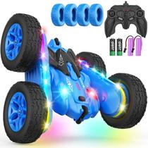 Carro de controle remoto Terucle Stunt RC Car 360 giratório 4WD azul