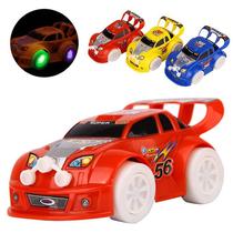 Carro de corrida automático elétrico de brinquedo com luzes intermitentes e música