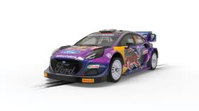 Carro de corrida caça-níqueis Scalextric Ford Puma WRC Redbull 19 1:32