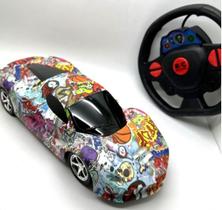 Carro de corrida Graffiti RC com luz 4WD MeninosControle Remoto Brinquedo Infantil Presente - Toy King